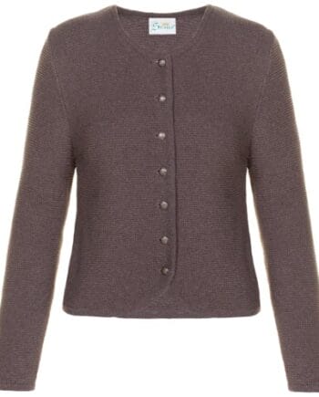 Da. Strickjacke "Strick-01" Sepia/D´Braun