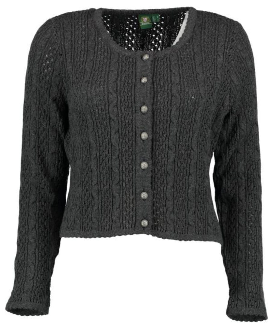 Da. Strickjacke „457005-0771“ Anthrazit