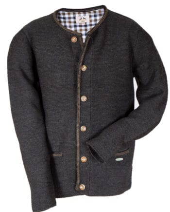 He. Strickjacke „Hausstein“ Anthrazit
